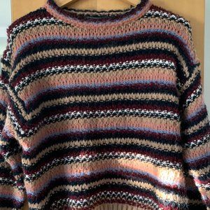 Anthropologie Elsamanda women chunky knitted crop sweater | Alpaca blend Size